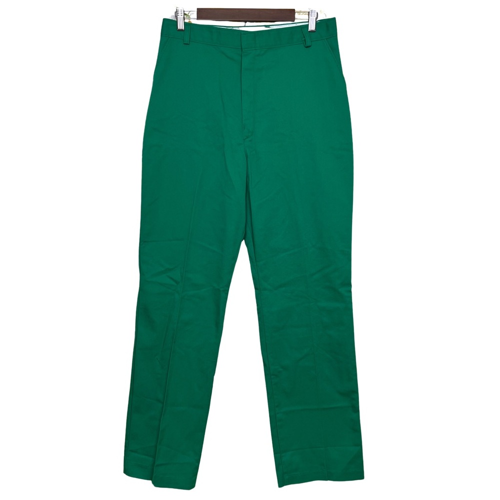 Vintage Wrangler Kelly Green High Rise Straight Leg Classic Trouser Pant Size 32